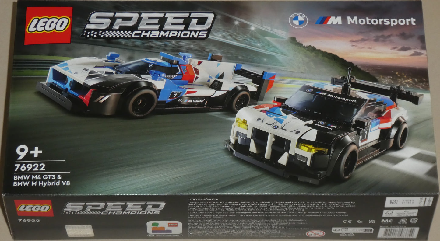 Lego 76922 BMW M4 GT3 & BMW M Hybrid V8 Rennwagen