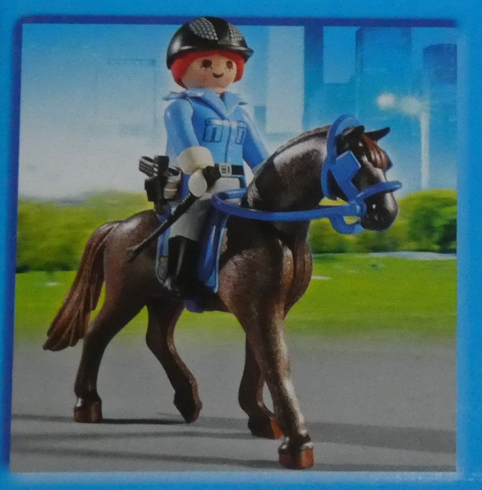 Playmobil 6922 Polizeipferd mit Anhänger