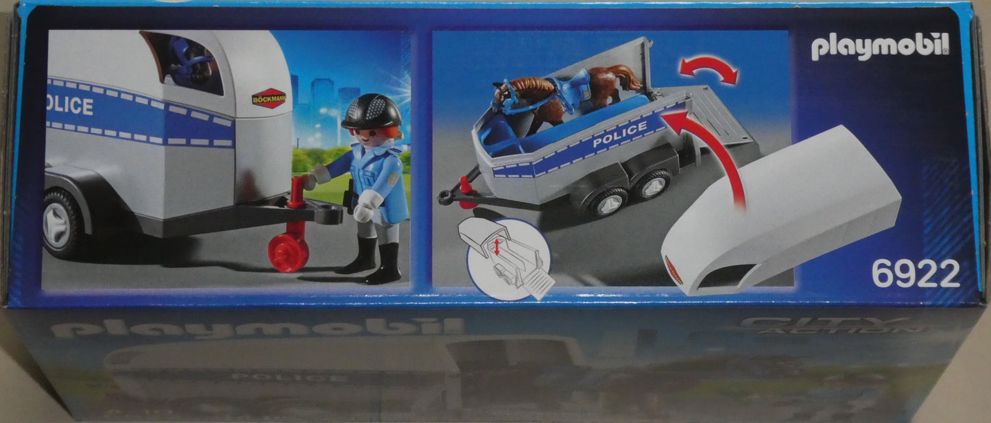 Playmobil 6922 Polizeipferd mit Anhänger