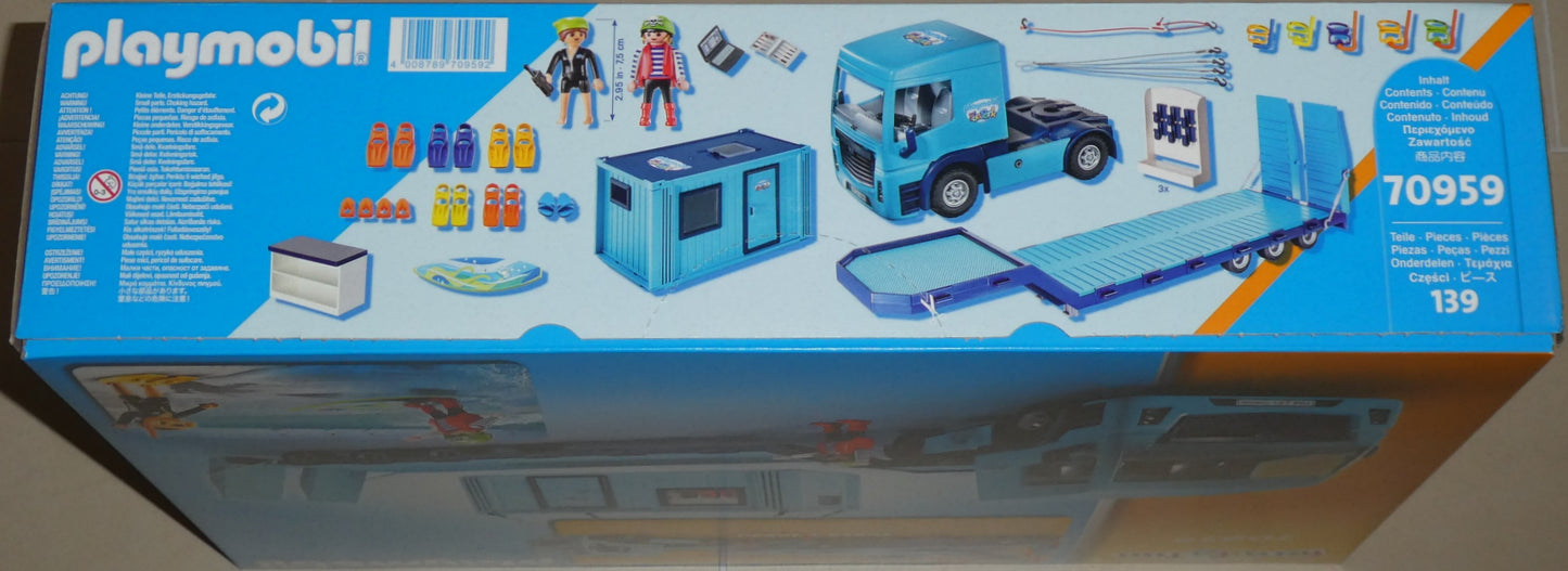 Playmobil 70959 Tieflader mit Container
