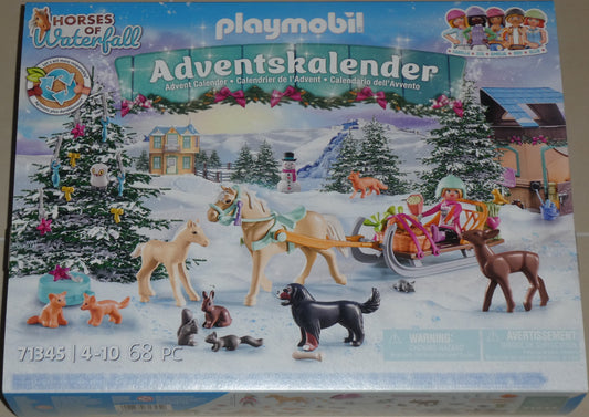 Playmobil 71345 Adventskalender Pferde: Weihnachtliche Schlittenfahrt