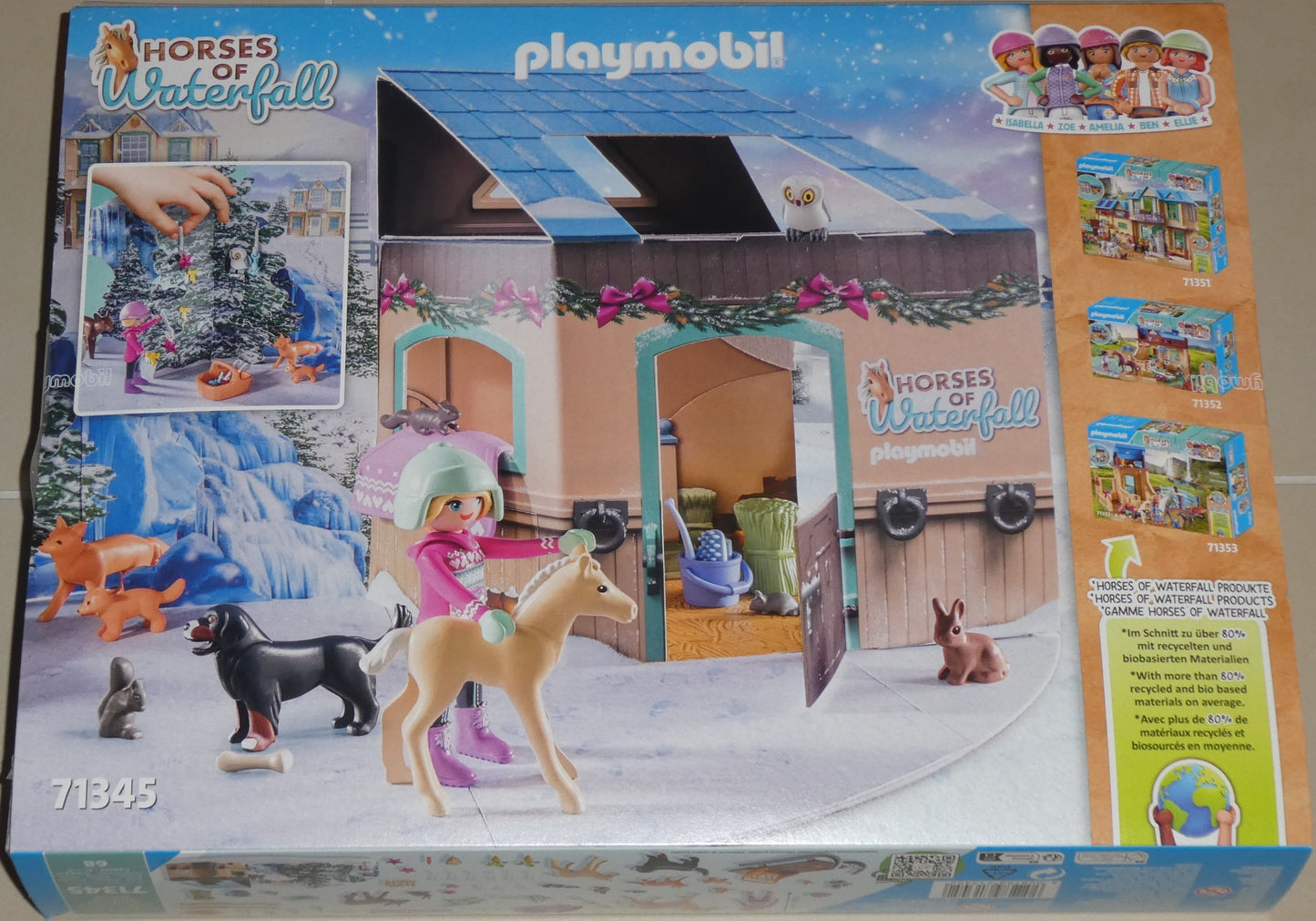 Playmobil 71345 Adventskalender Pferde: Weihnachtliche Schlittenfahrt