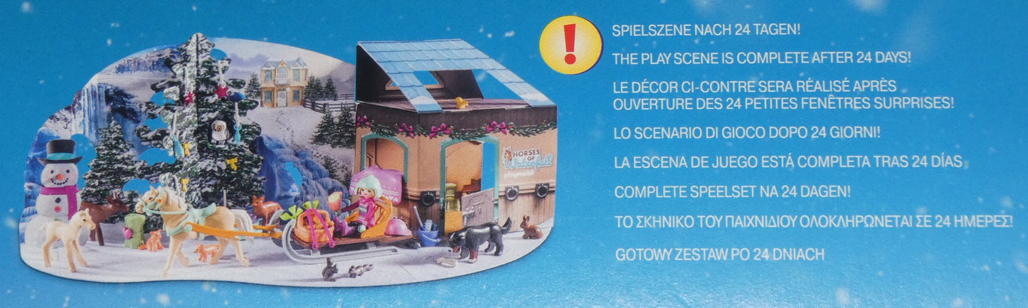 Playmobil 71345 Adventskalender Pferde: Weihnachtliche Schlittenfahrt