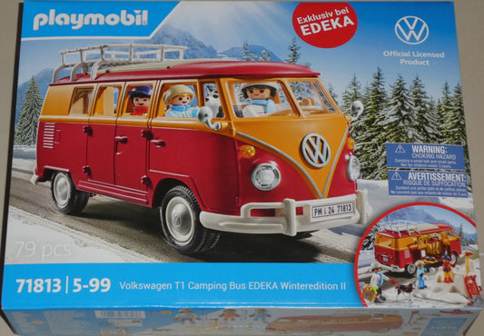 Playmobil 71813 Volkswagen T1 Camping Bus - EDEKA Winteredition II