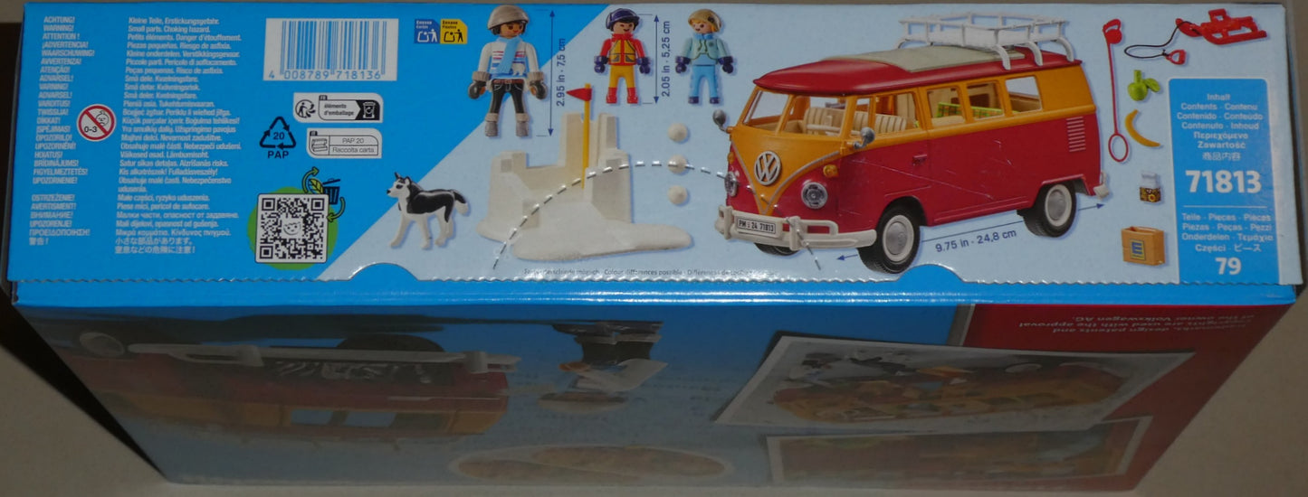 Playmobil 71813 Volkswagen T1 Camping Bus - EDEKA Winteredition II